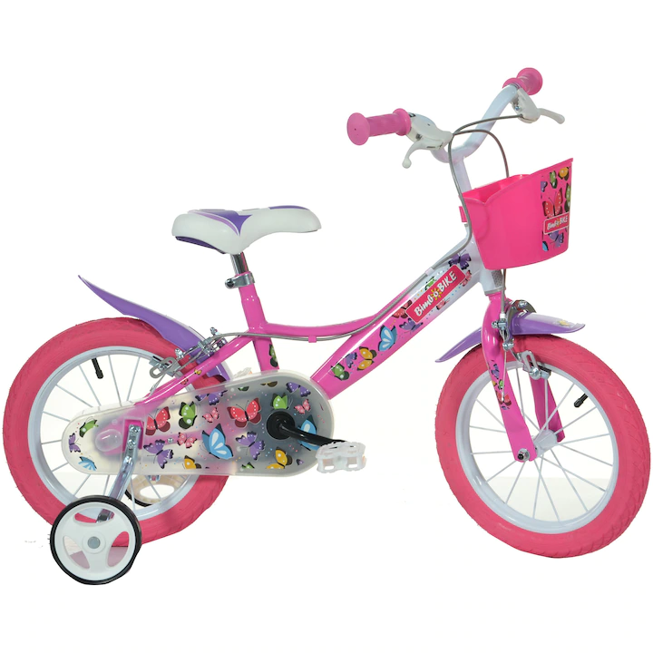 bicicleta pentru copii bimbo bike butterfly 14 inch