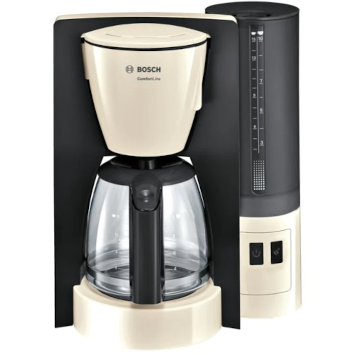 cafetiera Bosch, buton aroma+, functie de oprire automata, crem