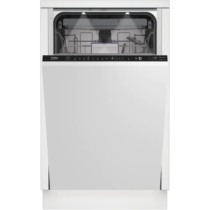 masina de spalat vase Beko BDIS38040A, cu sertar tacamuri, 45 cm