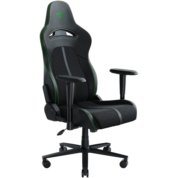 scaun de gaming razer cu cotiere 2D ajustabile