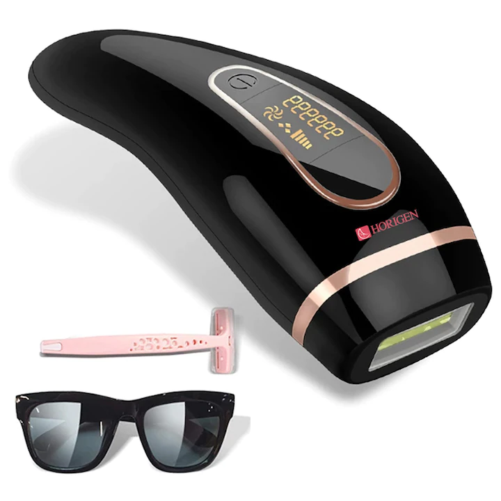 epilator IPL ecran LCD negru