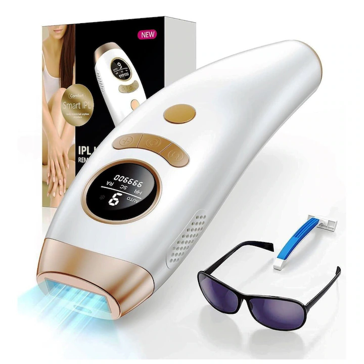 epilator IPL ieftin, alb