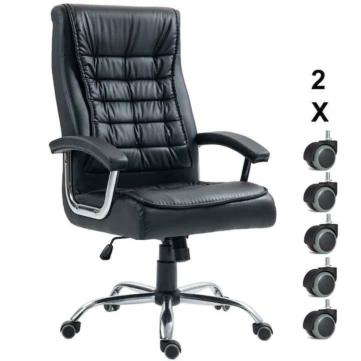scaun directorial negru pentru birou