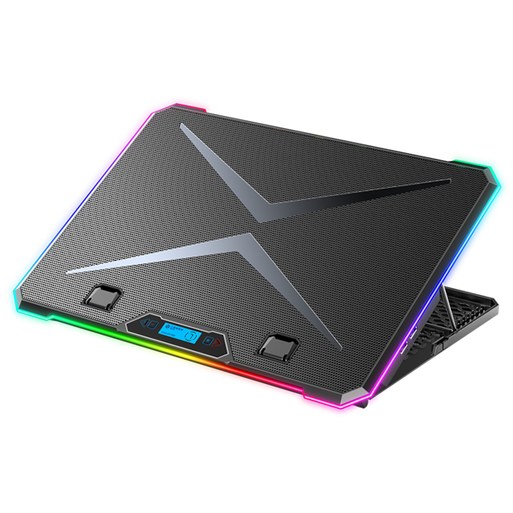 cooler laptop stabil, negru