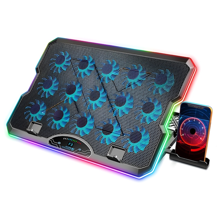 cooler laptop cu iluminare RGB