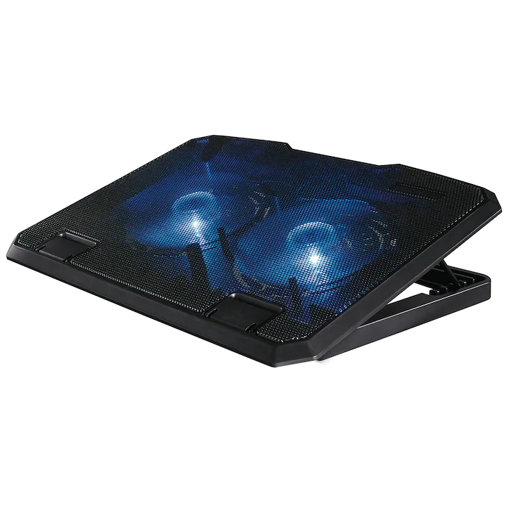 cooler laptop Hama cu baza de cauciuc, negru