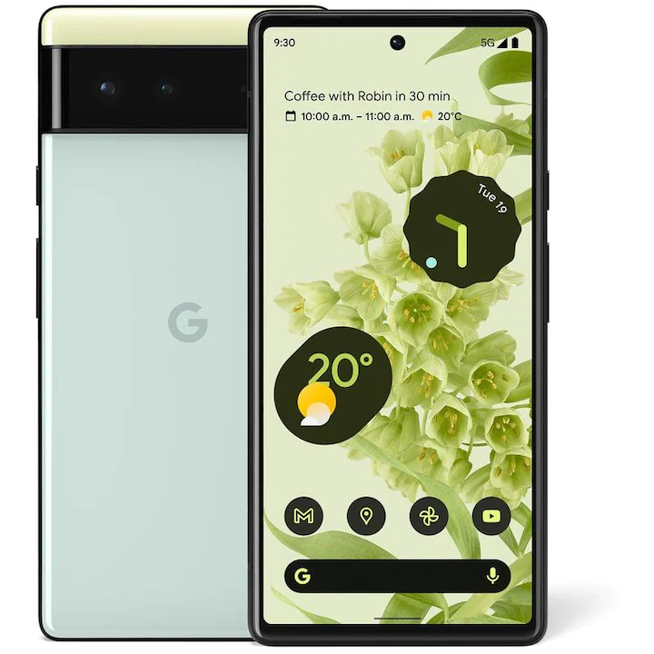 telefon google pixel 6 cu dual sim, verde