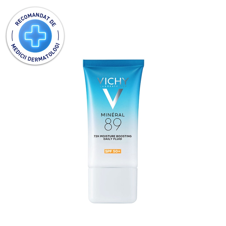 crema hidratanta Vichy cu acid hialuronic si protectie solara