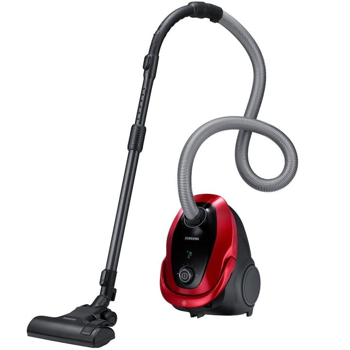 aspirator cu sac Samsung rosu 2 in 1