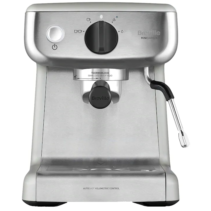 espressor manual Breville Barista Mini 15 bar argintiu