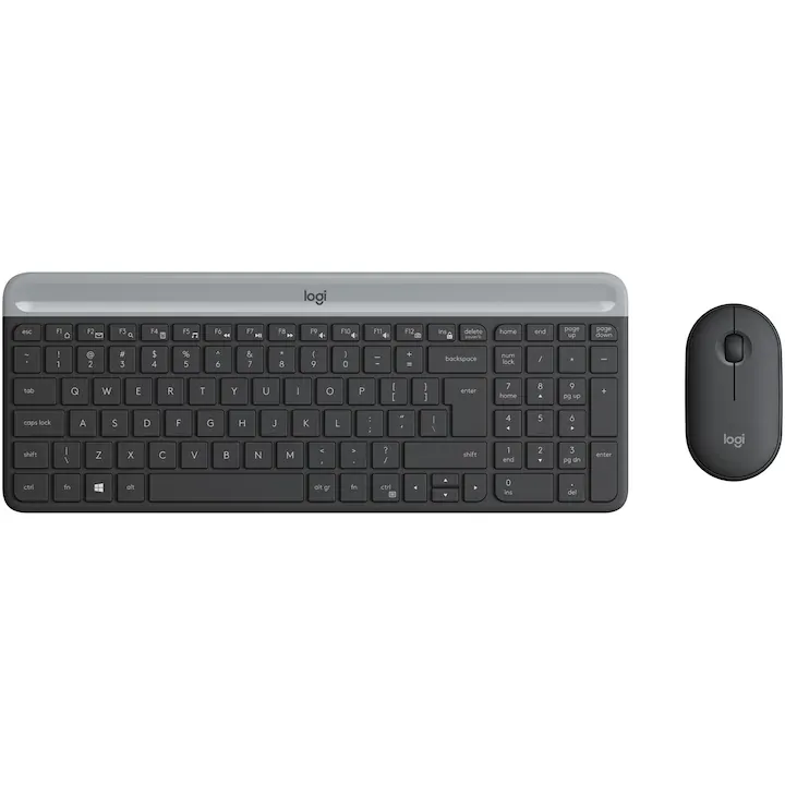 Kit tastatura + mouse wireless Logitech MK470,