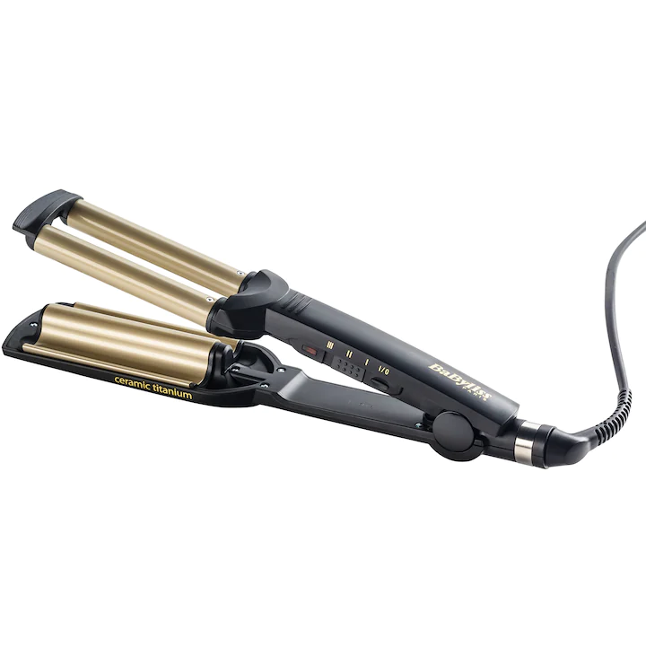 ondulator BaByliss Easy Waves placa cu 3 trepte de temperatura