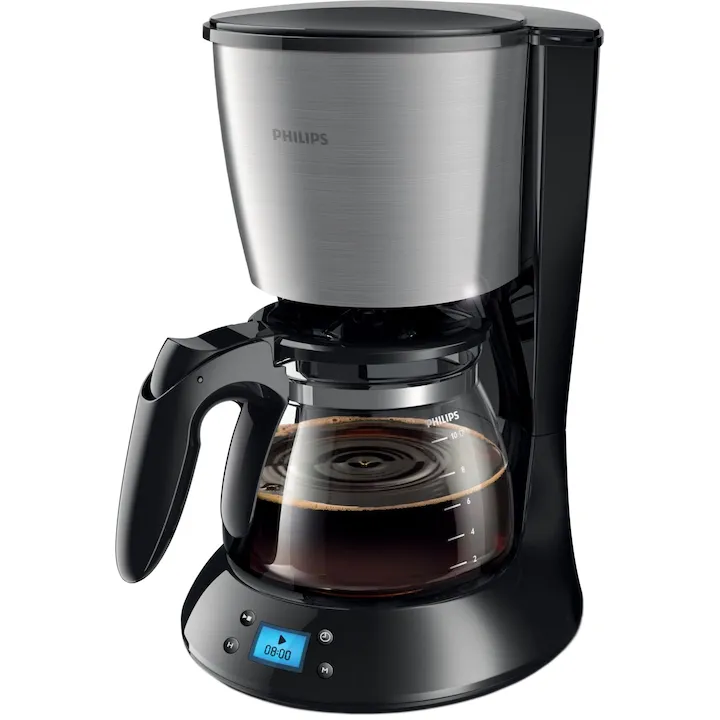 cafetiera Philips Daily Collection cu cronometru, inox