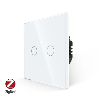 Intrerupator Dublu cu Touch din Sticla