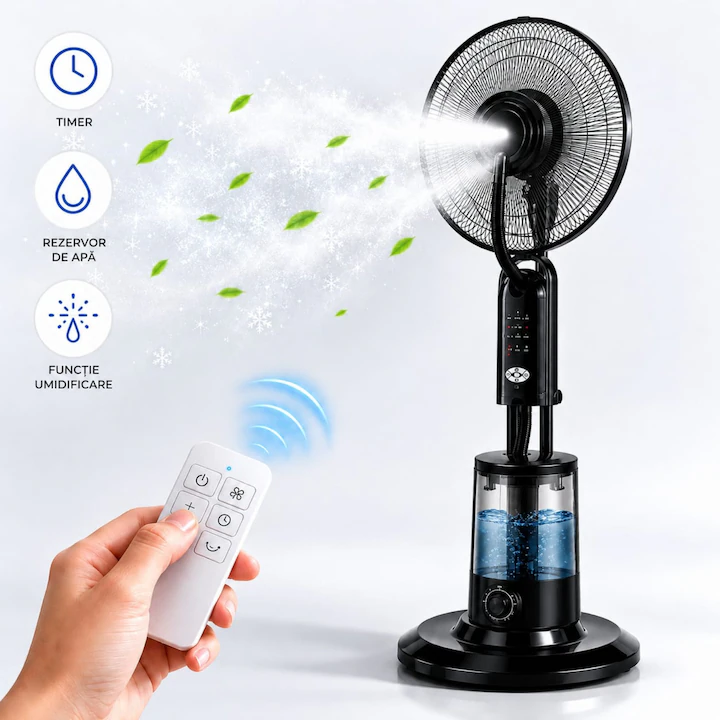 ventilator cu apa pentru terasa cu telecomanda